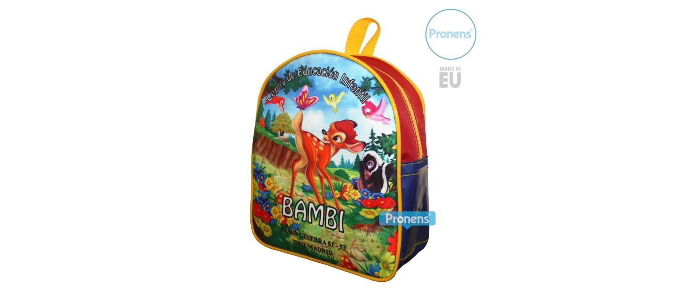 Fabricación de mochilas escolares personalizadas para la escuela infantil