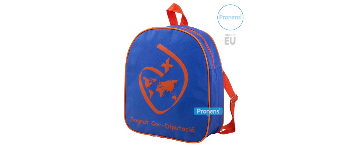 Fabricante mochila escolar personalizada colegio Sagrat Cor Barcelona - Mochilas escolares Pronens