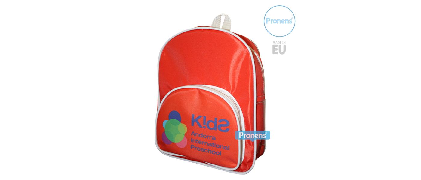 Fabricante de mochilas escolares personalizadas con bolsillo exterior - escuela infantil