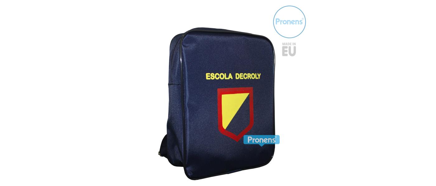 Fabricant de motxilla escolar personalitzada model Deco de Pronens