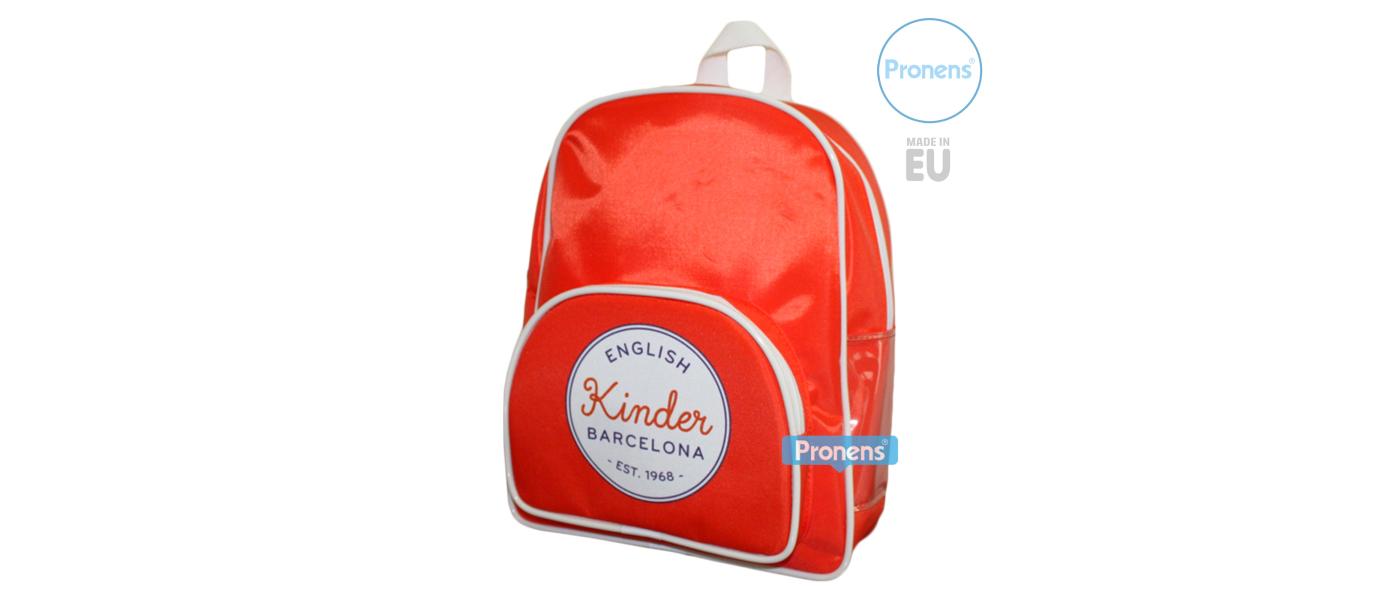 Mochila escolar personalizada para colegio English Kinder - Mochilas escolares Pronens