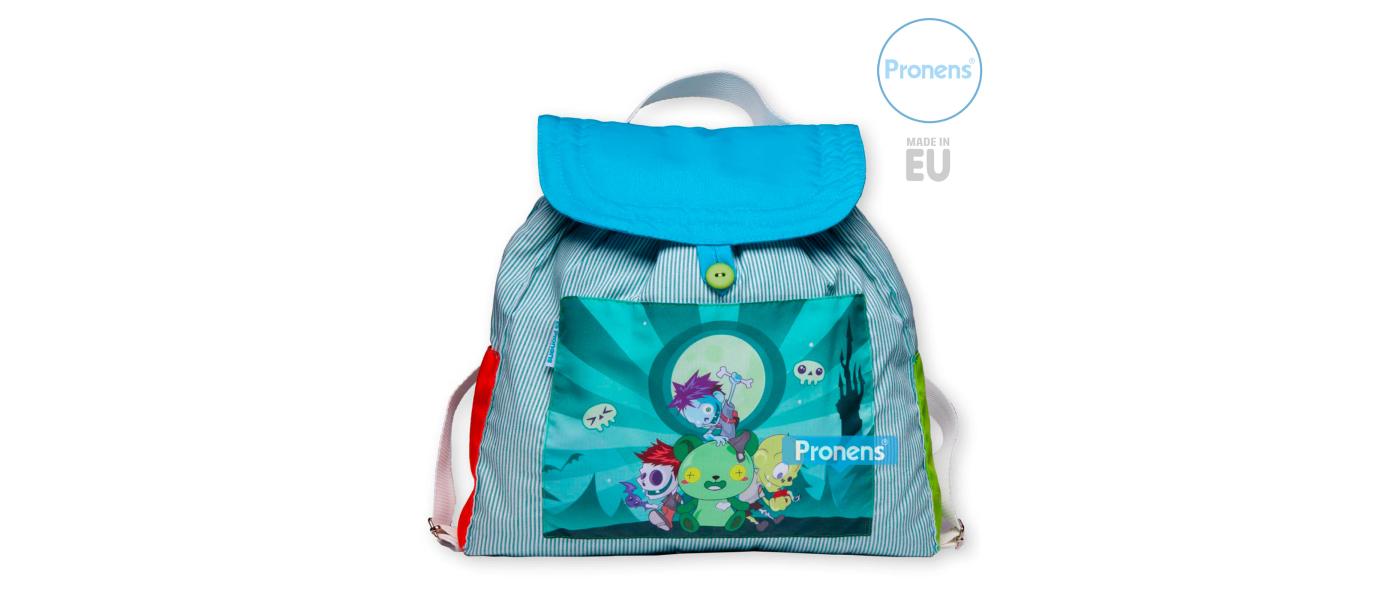 Fabricante mochila de tela acolchada personalizada de colegios y guarderías para guardería zombis