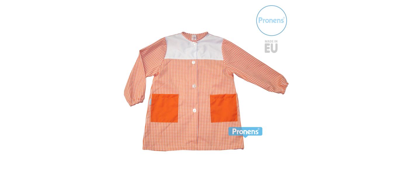 Fabricant de blouses tabliers scolaires maternelle avec boutons et plastron en popeline 003