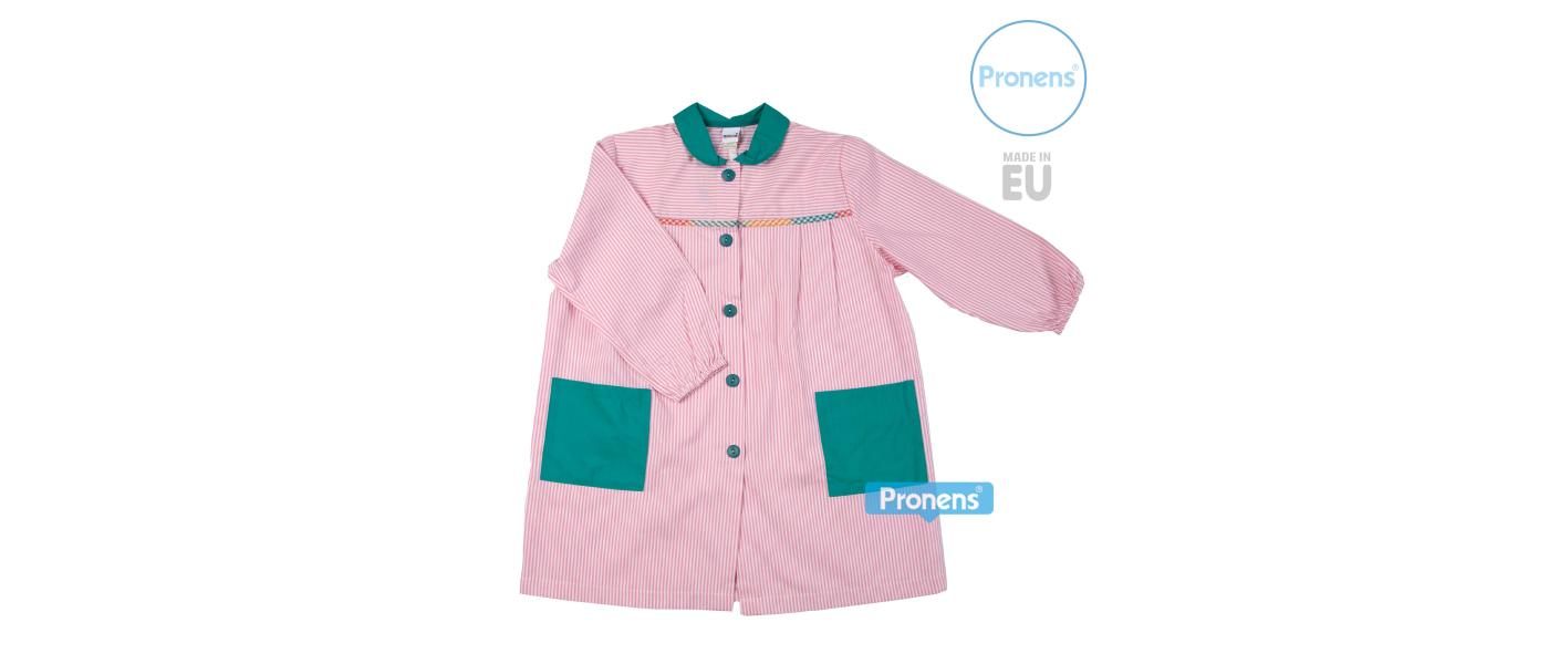 Fabricante batas babis escolares guardería personalizadas con botones 008