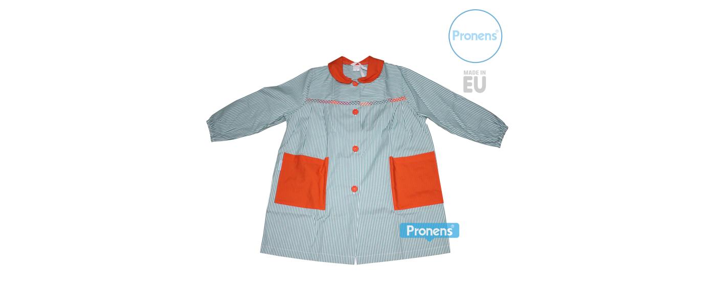 Fabricante batas babis escolares guardería personalizadas con botones 005
