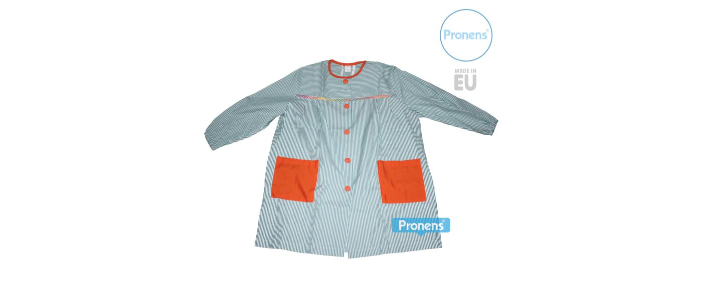 Fabricante batas babis escolares guardería personalizadas con botones 025