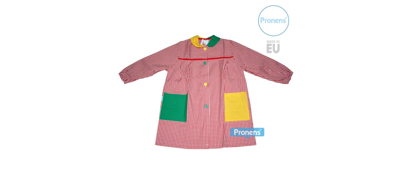 Fabricante batas babis escolares guardería personalizadas con botones 025