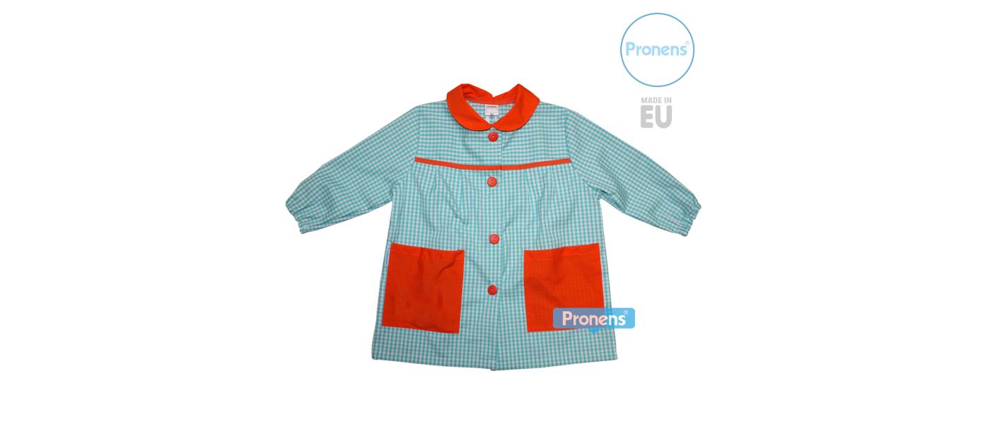 Fabricante batas babis escolares guardería personalizadas con botones 024