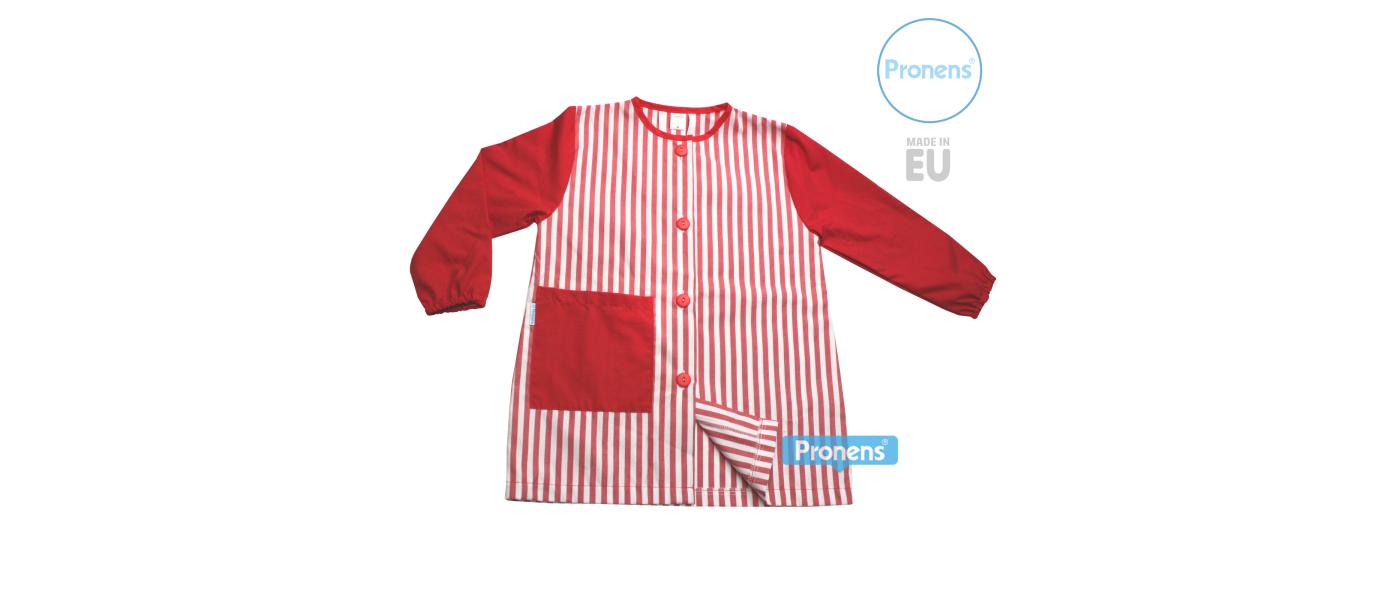 Fabricante de batas babis escolares guardería modelo botones promoción 011