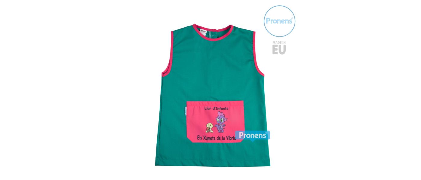 Fabricant de blouses tabliers sans manches personnalisées pour école maternelle 001
