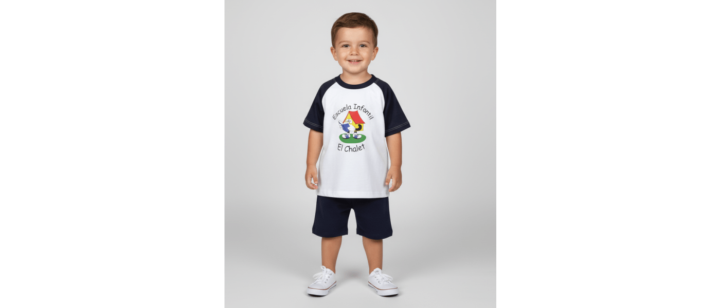 Ensemble d'été scolaire bicolore - uniformes pour crèches scolaires 3