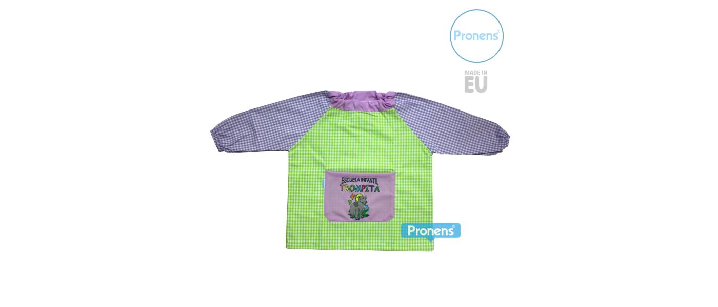 Fabricant barnús bates babis escola personalitzades vichí quadre blau