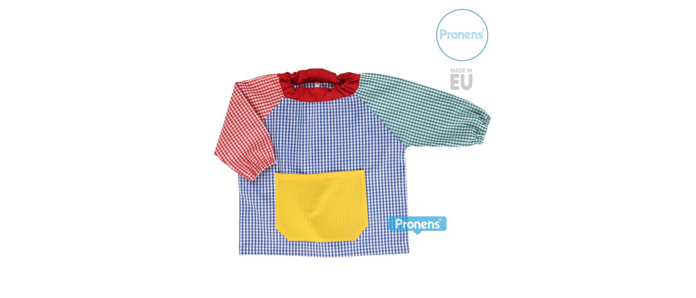 Fabricante de batas babis escolares guardería personalizadas goma patchwork