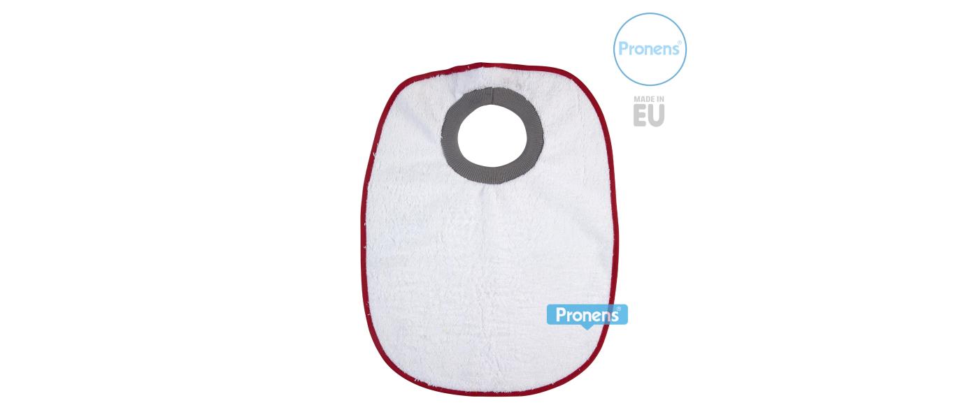 Bavet infantil per a llar d’infants de màxima qualitat amb coll elàstic color blanc