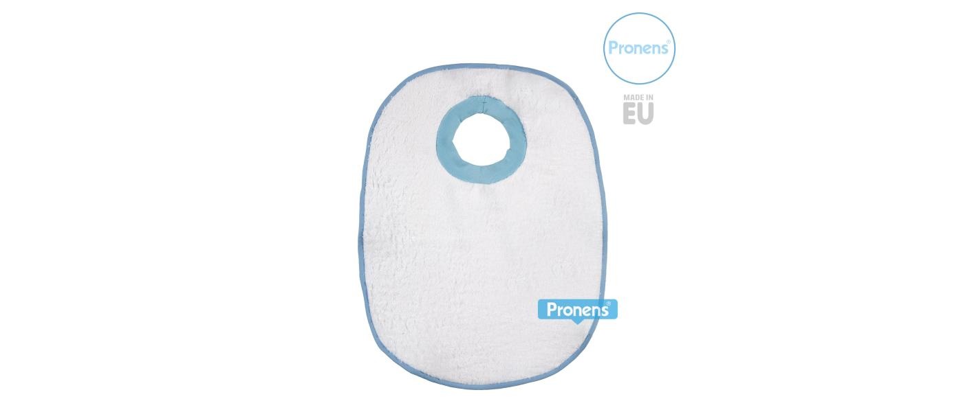 Bavet infantil guarderia màxima qualitat amb coll elàstic color blau celeste