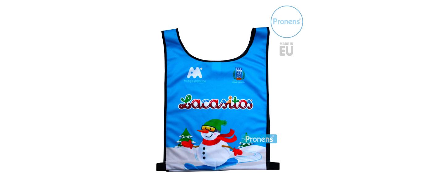 fabricante petos dorsal de esquí  personalizados para Lacasitos