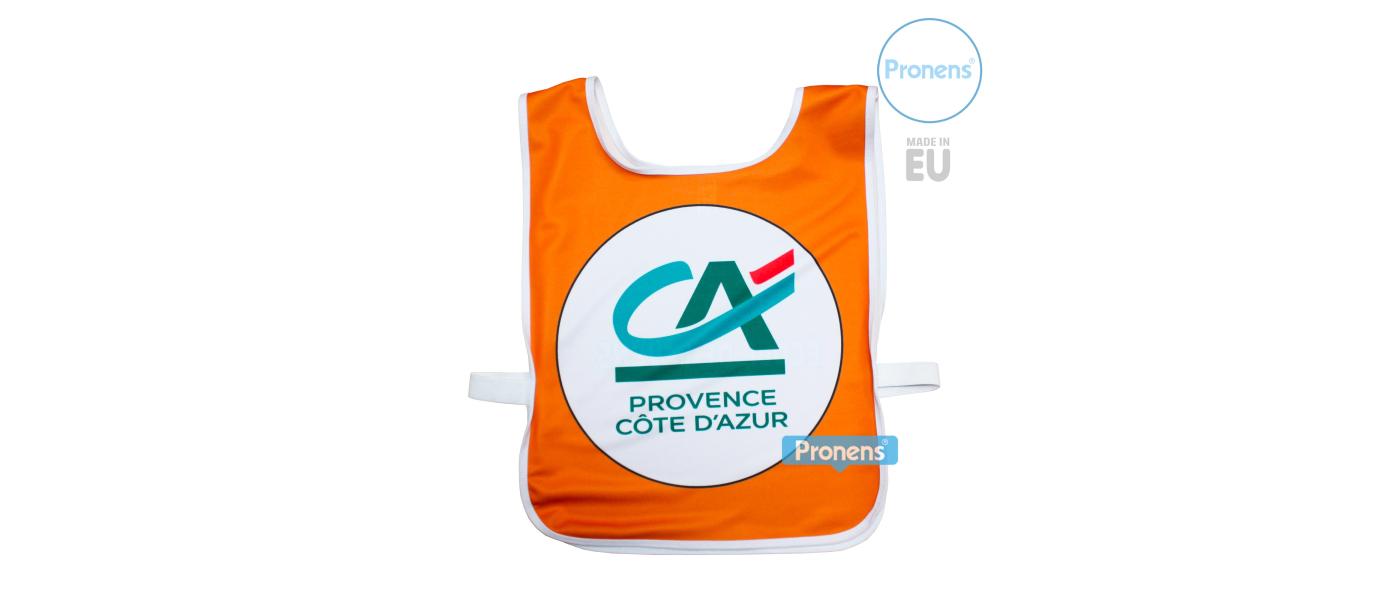 Ski bib and personalized sports bibs with Lacasitos side elastic band.