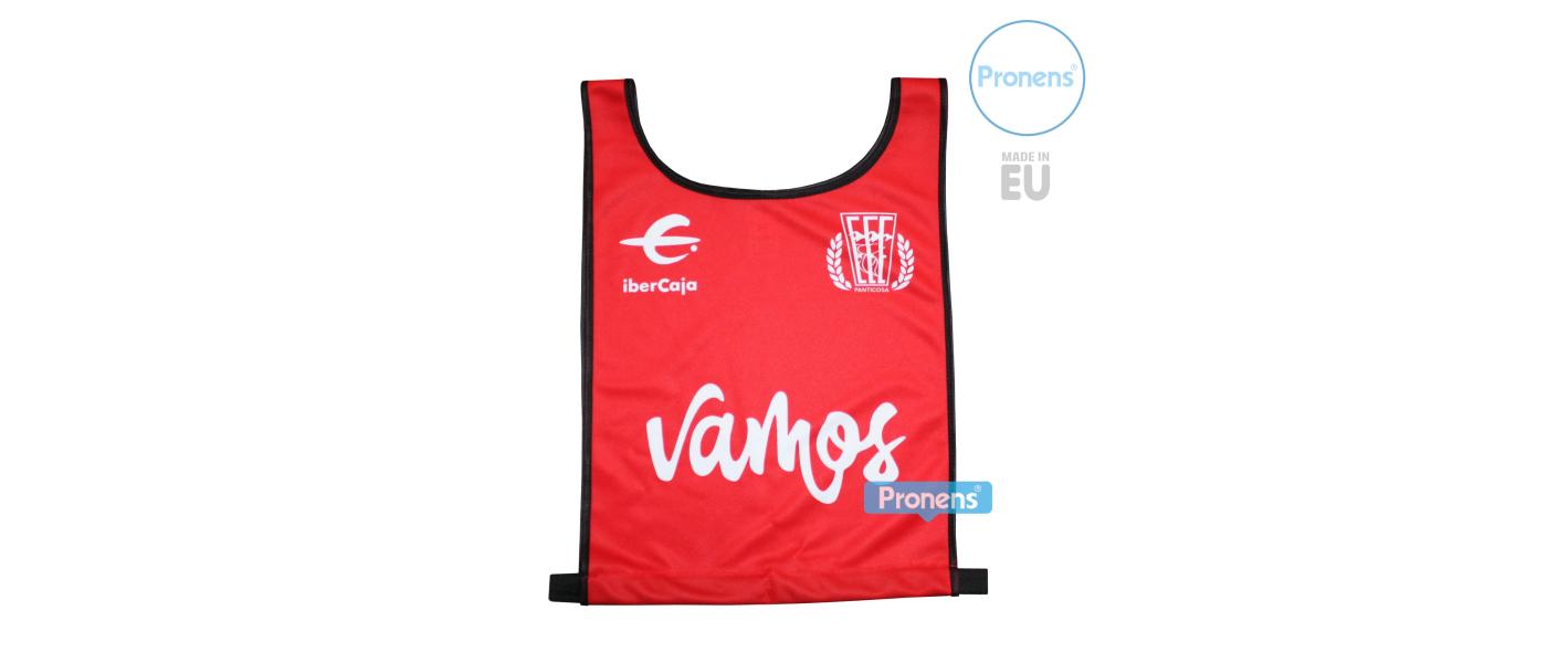 Fabricante de petos dorsal de esquí personalizados para federación española de esquí - color rojo