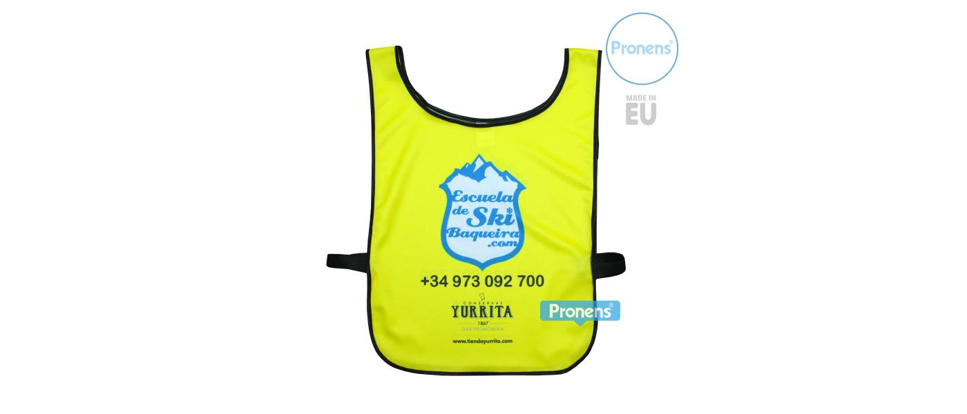 Customized skiing bib with elastic band EDF Race Pyrenees - Ski bibs and sports bibs PRONENS