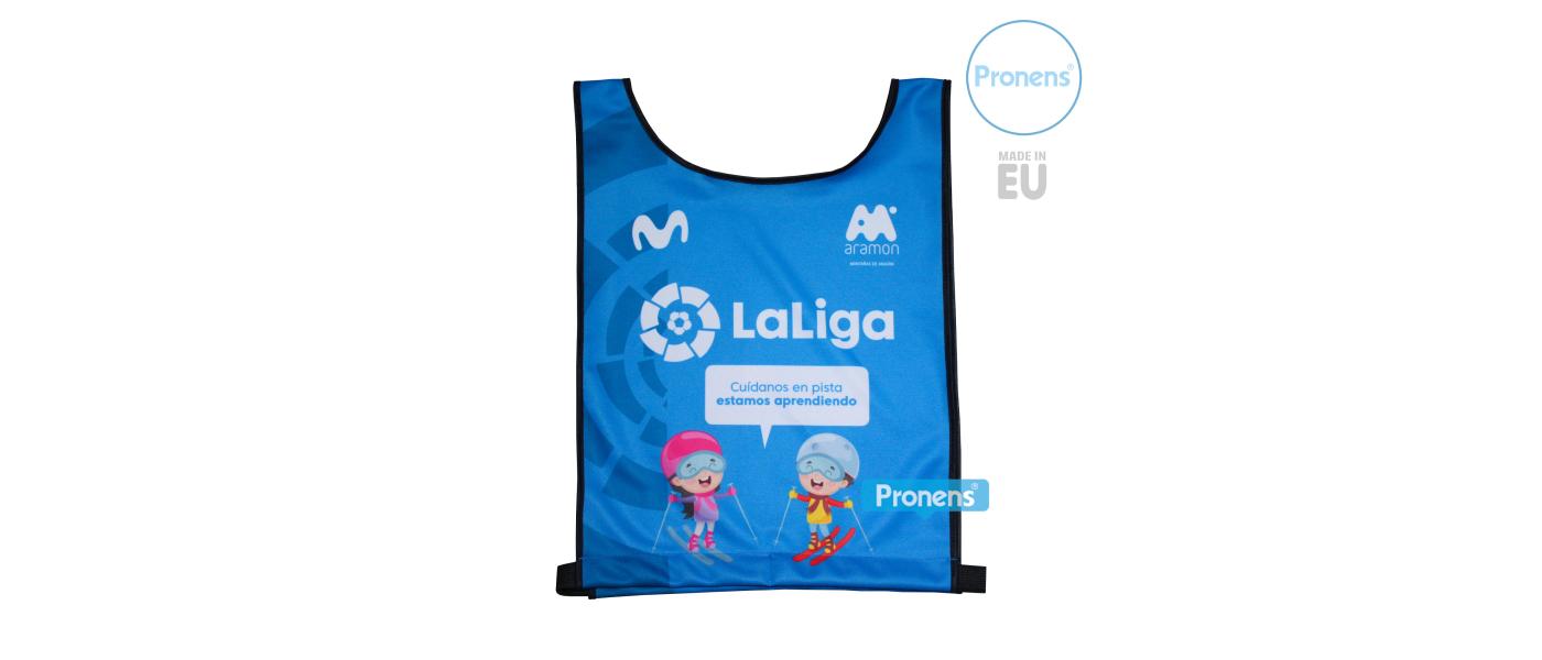 Fabricante peto chaleco de esquí Movistar La Liga - Petos esquí personalizados Pronens