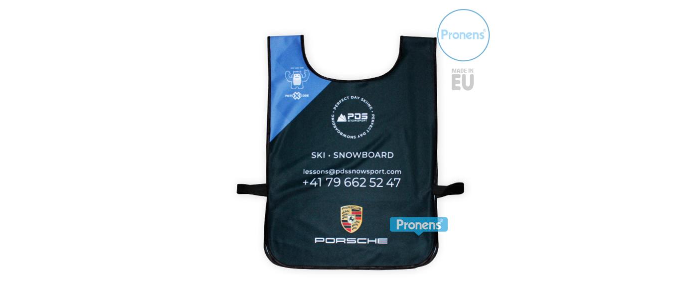 Dossard Chasuble de ski personnalisé pour Ecole Suisse de Ski Porsche