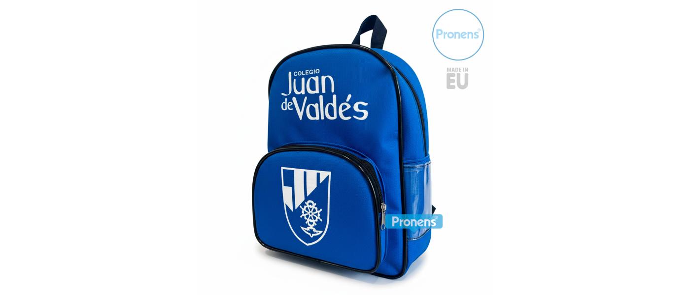 Fabricante mochilas personalizadas para colegios - colegio Juan Valdés Madrid