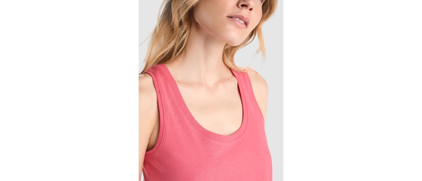 Fabricante de camiseta de tirantes mujer personalizada - cuello