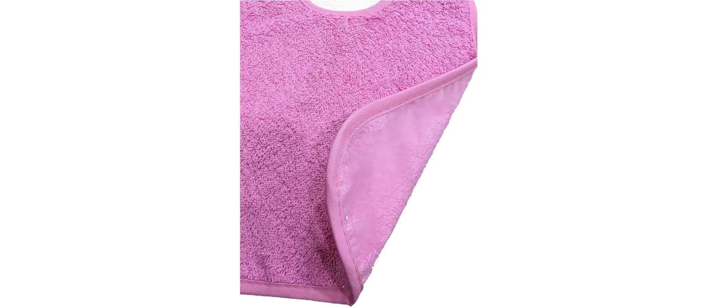 Fabricante babero con goma al cuello y forro eva impermeable de pronens - reverso impermeable
