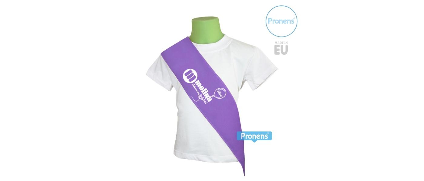 Purple graduation sash for preschool - Pronens child graduation sash