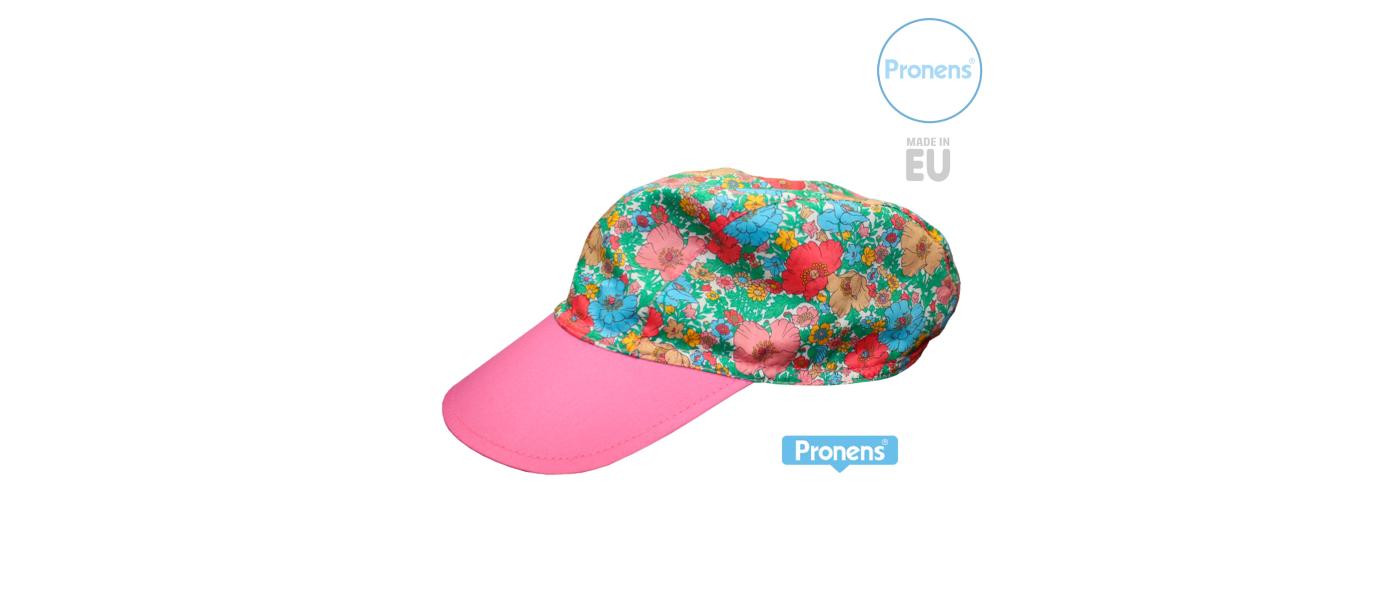 Fabricante de gorra de tela infantil full print HD con estampado floral