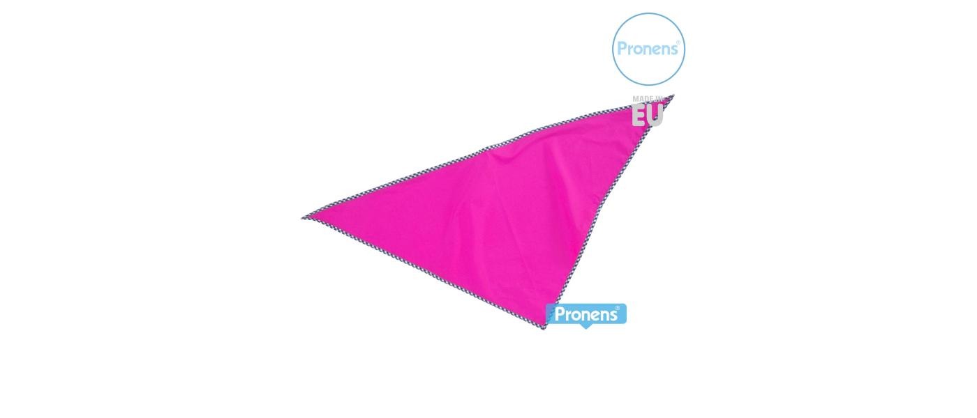 Foulard mouchoir scolaire pour sorties personnalisé fuchsia