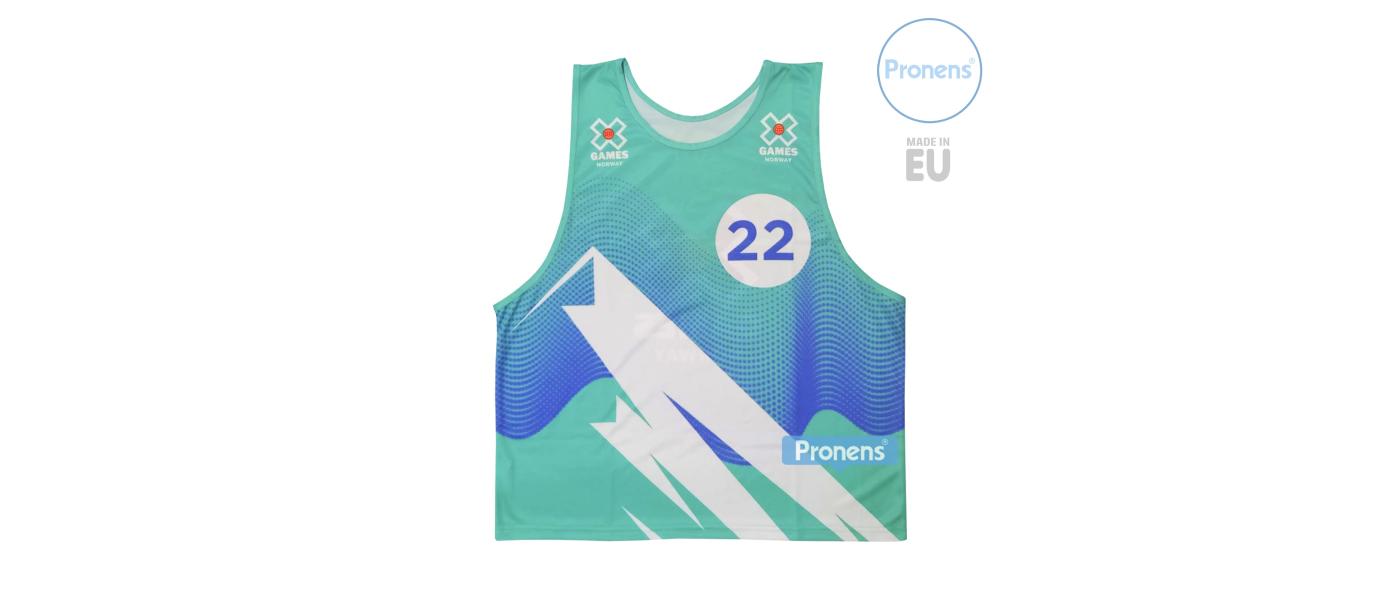 Fabricante de Dorsal de esquí personalizad con laterales cosidos para X games