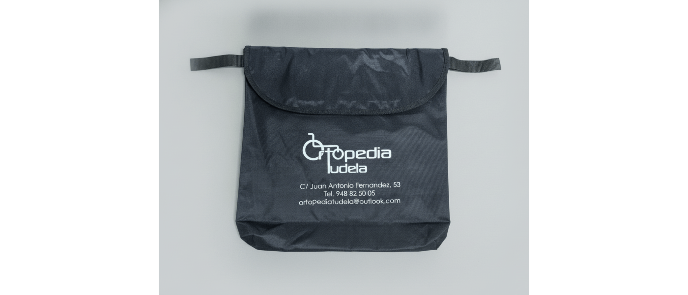 Fabricante bolsa para silla de ruedas con logo - Ortopedia Tudela
