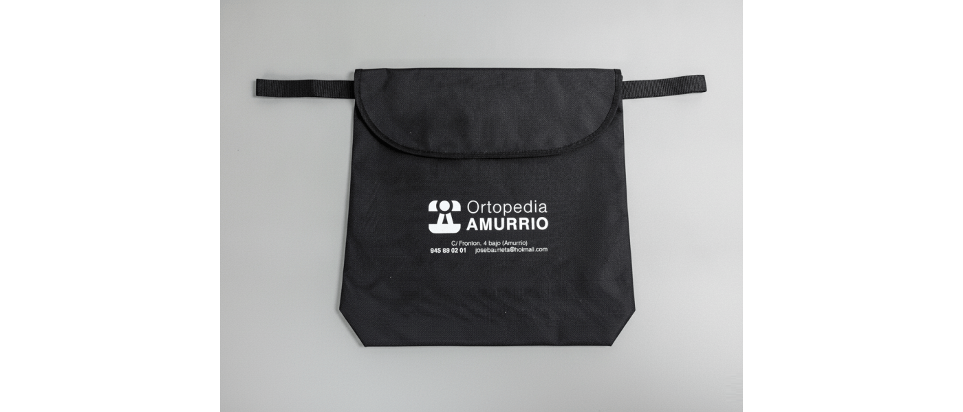 Fabricante bolsa para silla de ruedas con logo - Ortopedia Amurrio