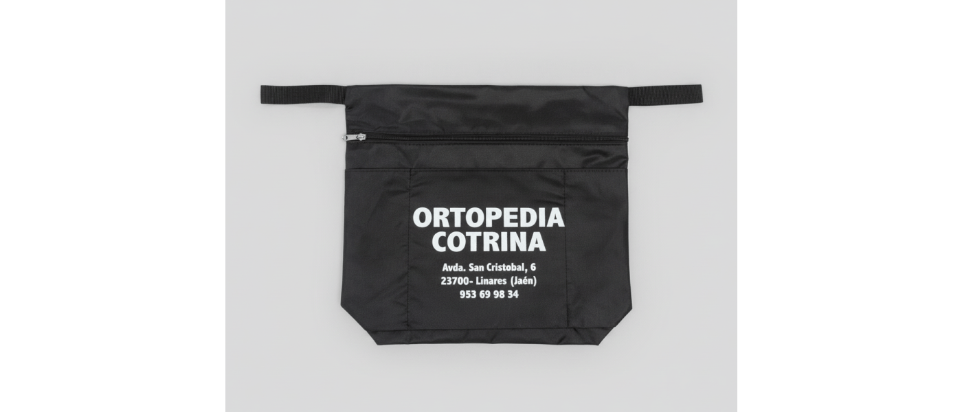 Fabricante bolsa para silla de ruedas con logo - Ortopedia Cotrina