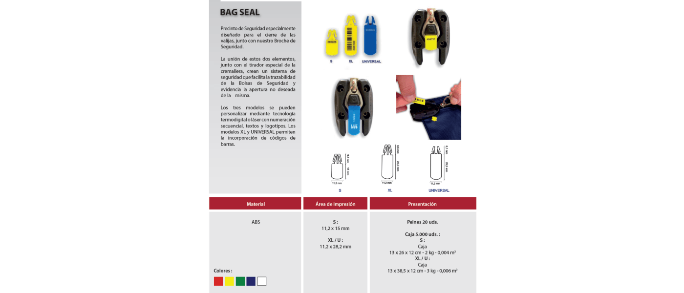 Fabricante de valijas bancarias y empresa personalizadas con cierre de seguridad y precinto