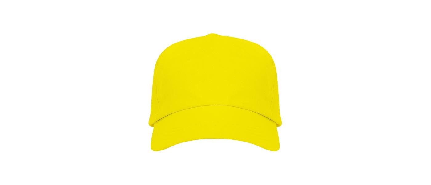 fabricante de gorras infantiles escolares personalizada con logo bordado amarilla 03
