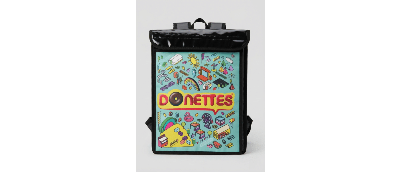 Fabricante de mochilas food delivery personalizadas para Donetes