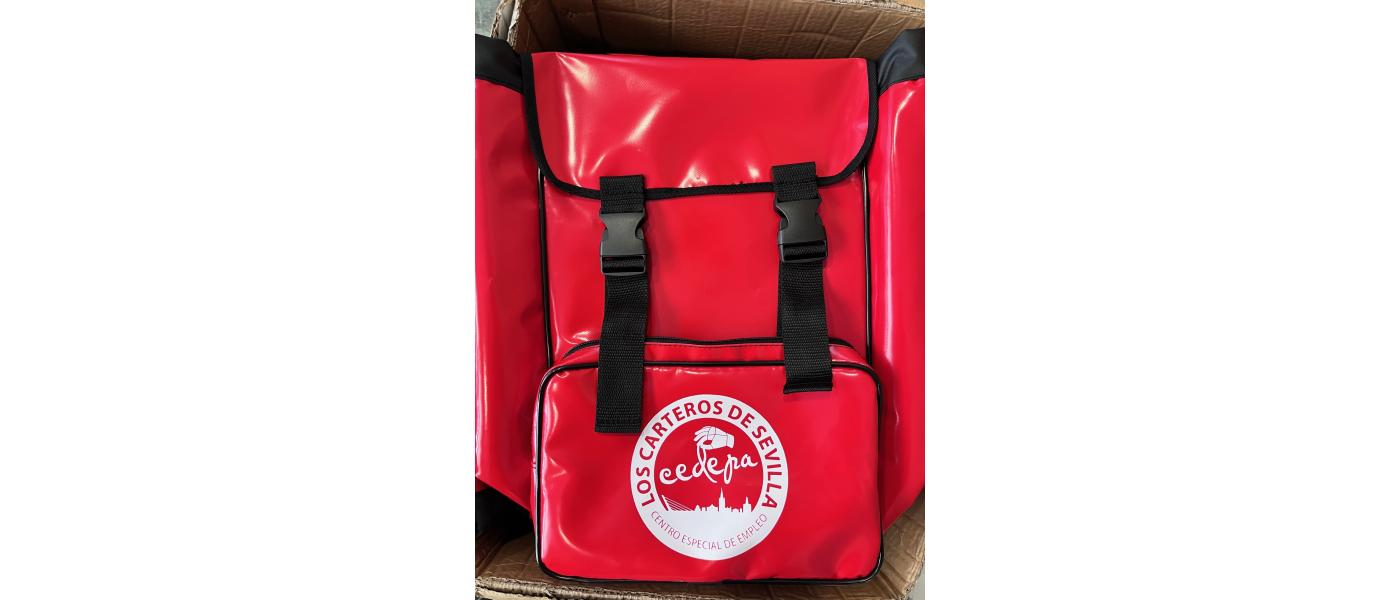 Mochila buzoneo personalizada Carteros de sevilla cedepa - VILA